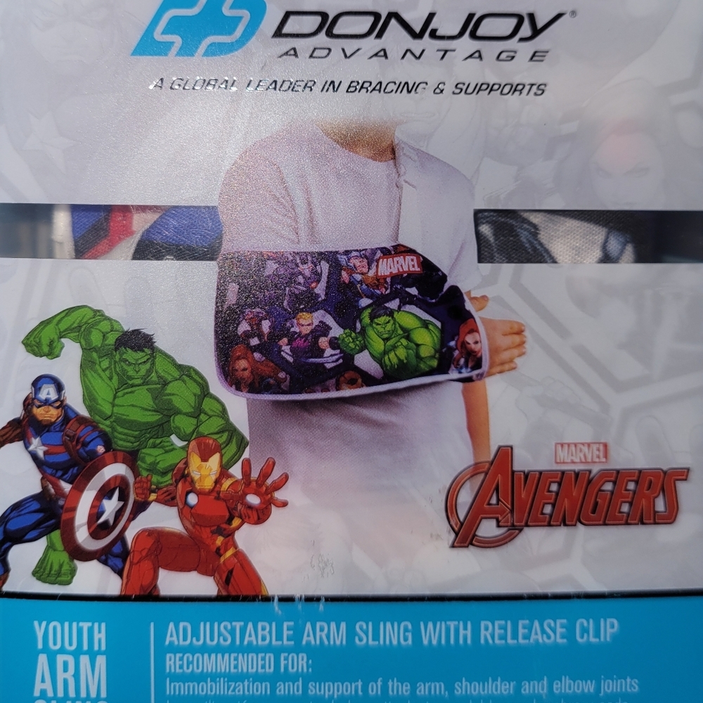 DonJoy Avengers Adjustable Arm Sling with Release Clip New